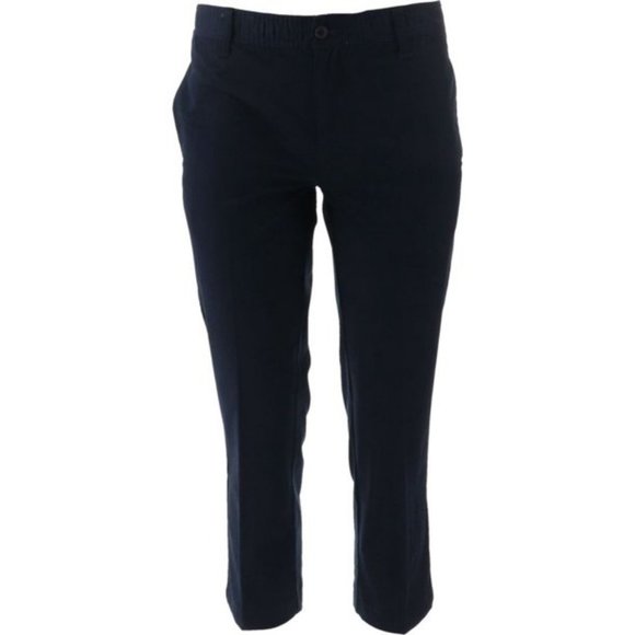 NWT LANDS' END BOY'S HUSKY lK EW BLD CHINO PANTS BLACK 18 (HUSKY) - Picture 1 of 6